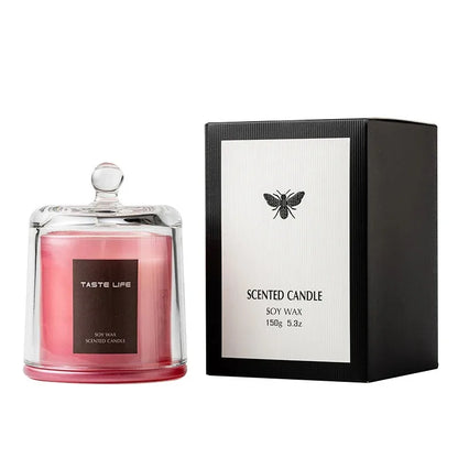 Vela perfumada en tarro vela relajante, de soja natural