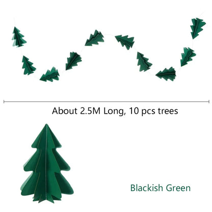 Guirnalda 3D Árbol de Navidad