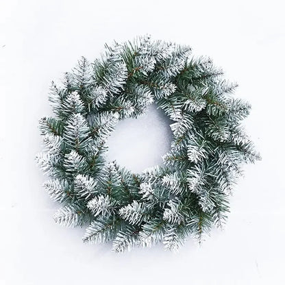 Corona artificial con piña decoración navideña