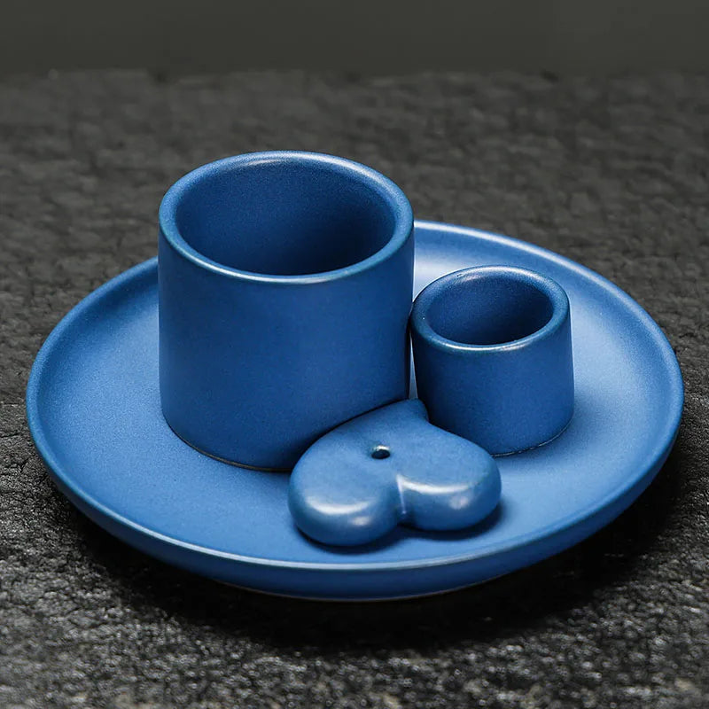 Juego de quemadores de incienso de cerámica de 1 pieza - multifuncional