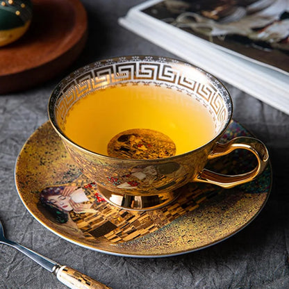 Set tazas de té de porcelana