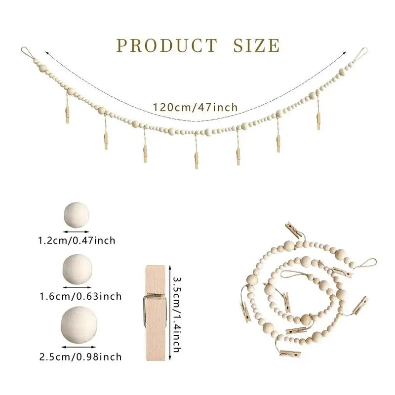 Soporte de clip para fotos Collage de cuerdas