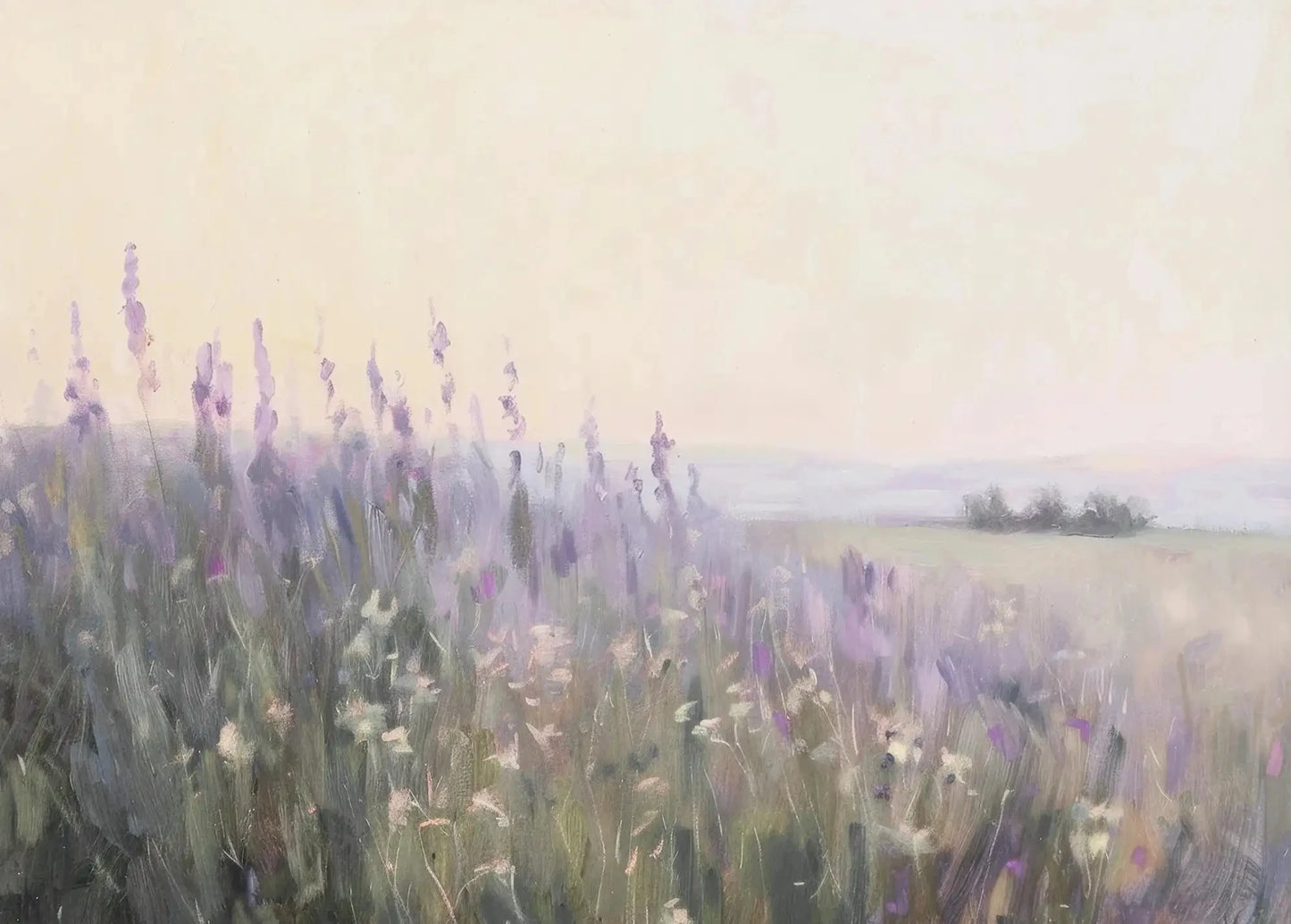 Lienzo natural Flor púrpura