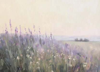 Lienzo natural Flor púrpura