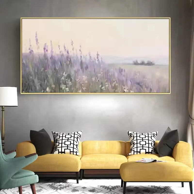 Lienzo natural Flor púrpura