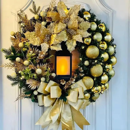 Corona de Navidad para la puerta principal