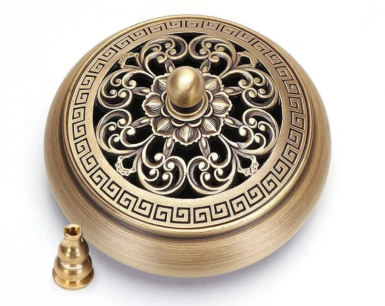 Quemador de incienso de cobre