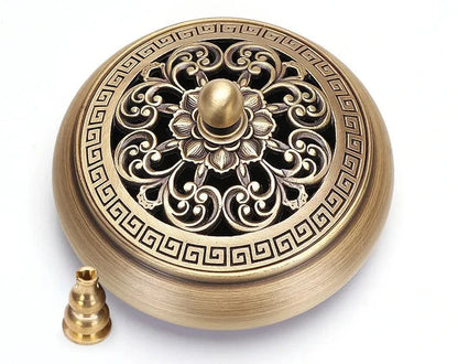 Quemador de incienso de cobre