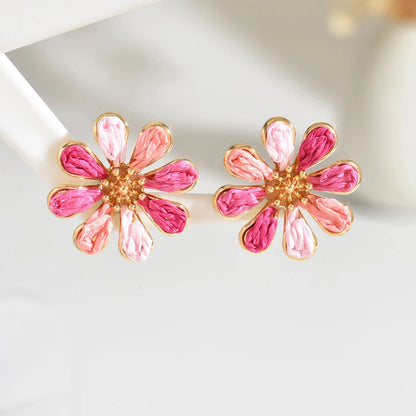 Pendientes de Flor Hecho a Mano