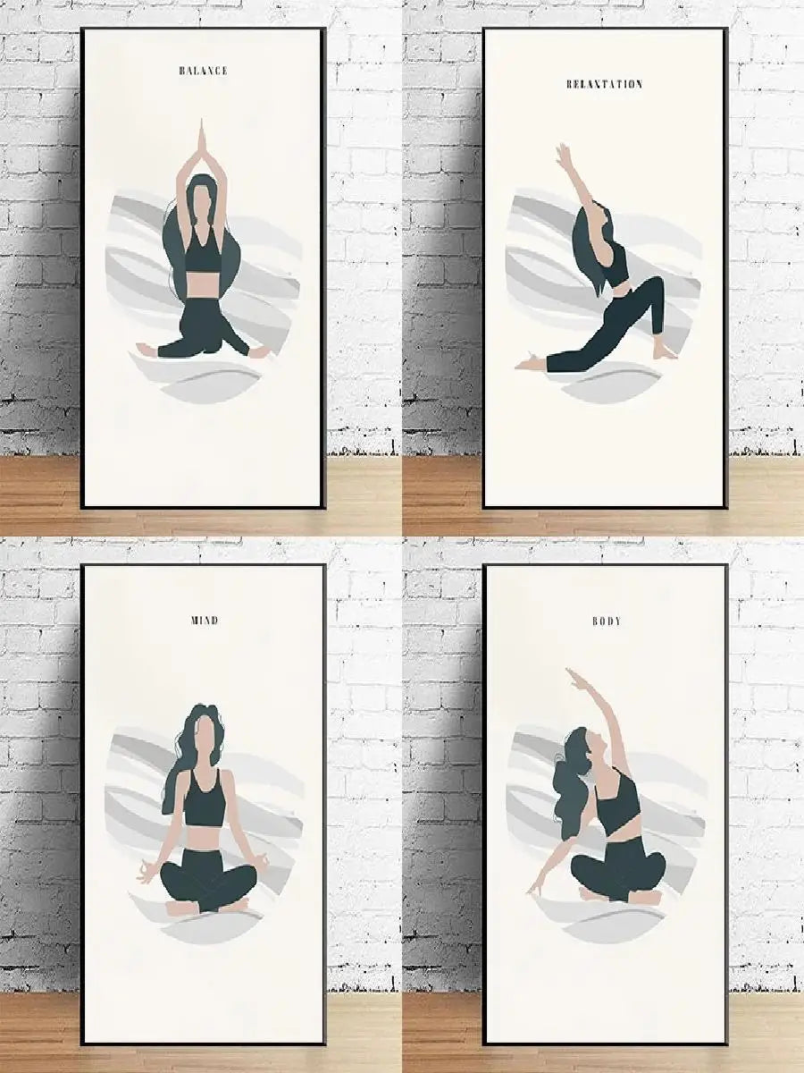 Pintura en lienzo Yoga art