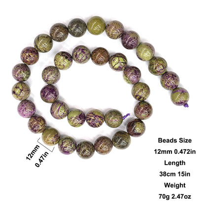 Cuentas redondas pulidas a mano