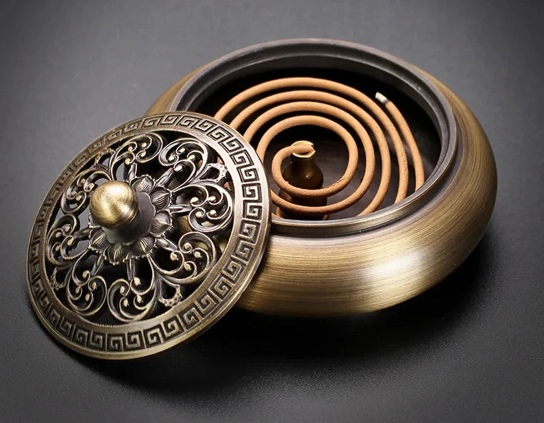 Quemador de incienso de cobre