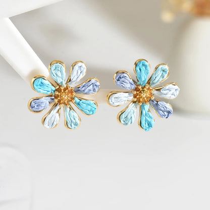 Pendientes de Flor Hecho a Mano