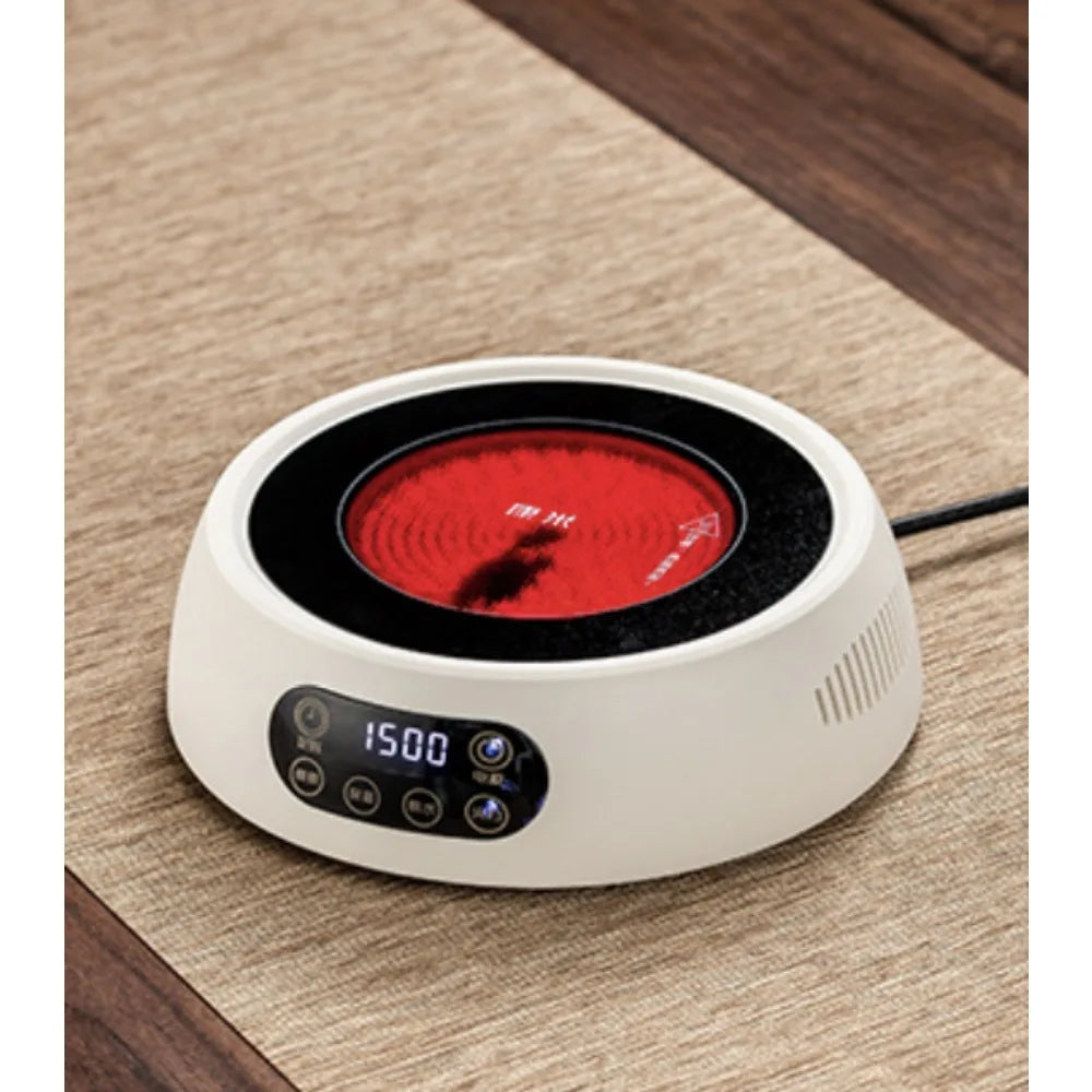 Olla de cerámica eléctrica con mango de vidrio - ideal para preparar té y calentar agua