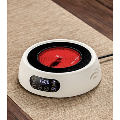 Olla de cerámica eléctrica con mango de vidrio - ideal para preparar té y calentar agua