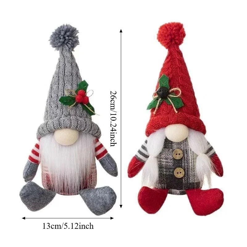 Gnomos navideños de peluche