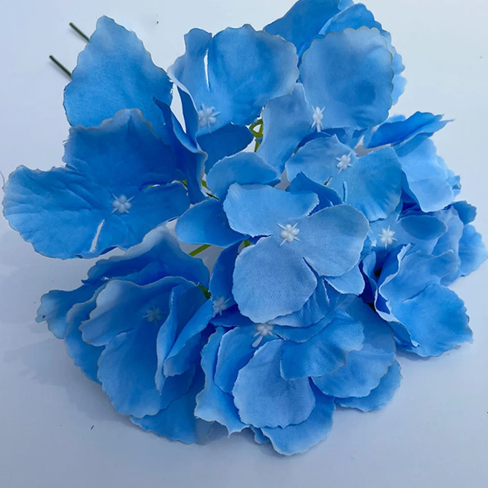 Hortensia Artificial Pequeña Rama Flor de Seda