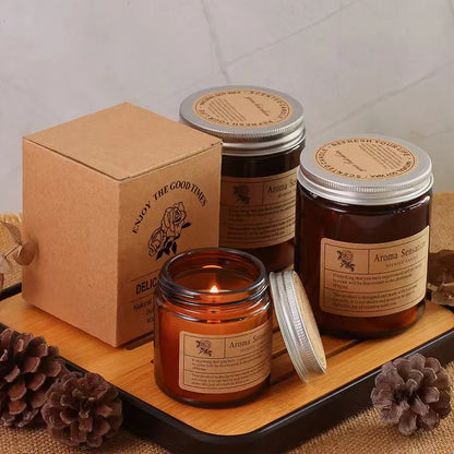 Vela de aceite esencial de aromaterapia