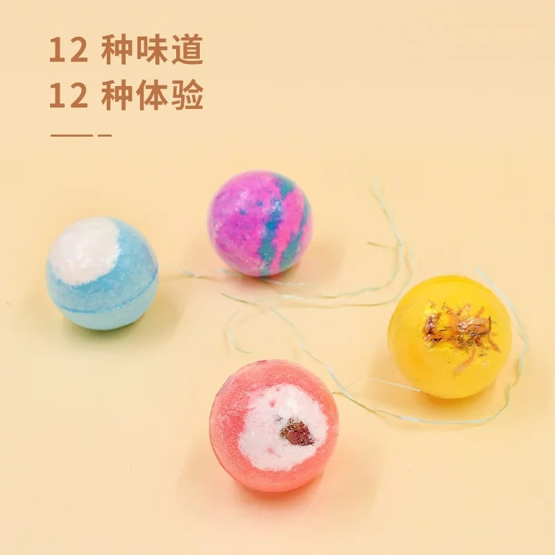 6 piezas Bombas de bolas de baño hechas a mano