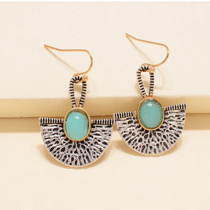 Retro Geometric Earrings