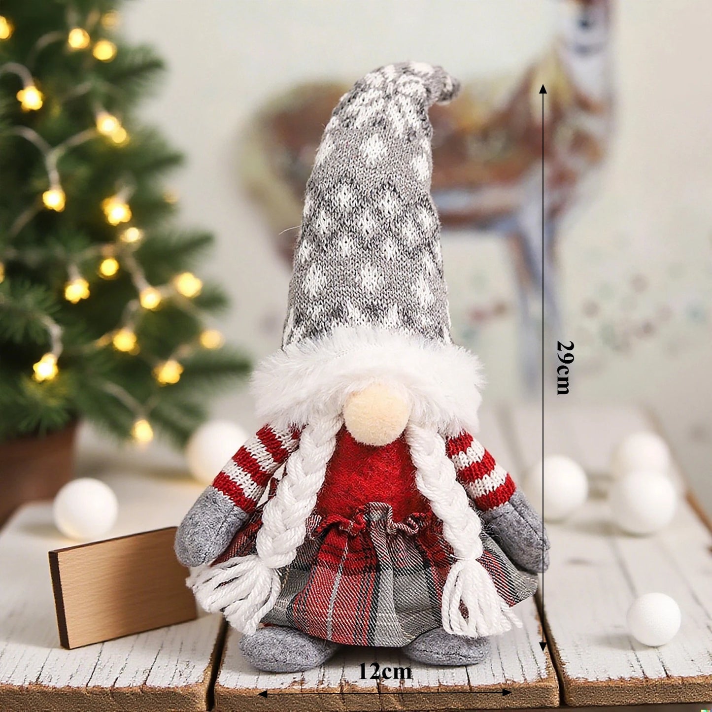 Gnomos navideños de peluche