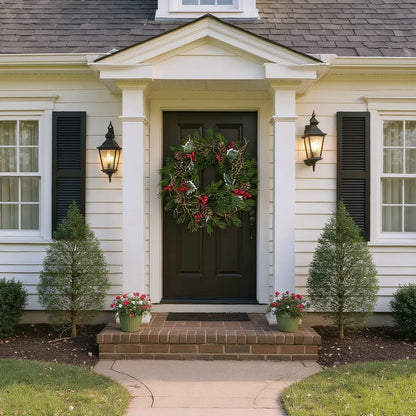 Guirnalda navideñas de bayas rojas