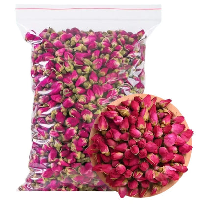 Flores secas de rosas naturales