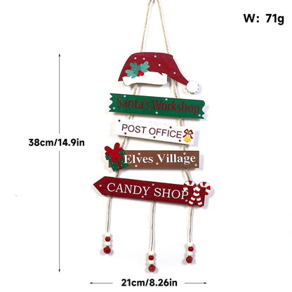 Christmas tree wall hanging