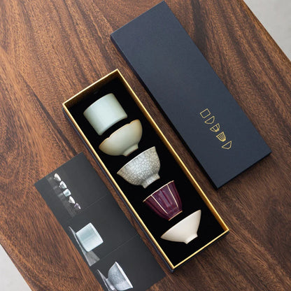 Cinco exclusivas tazas de té de cerámica