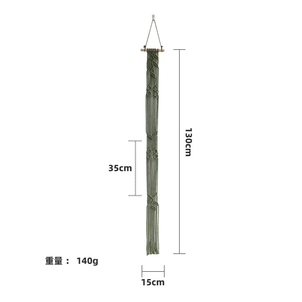 Tapiz de macramé colgante