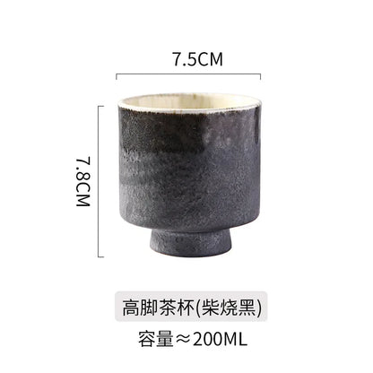 Taza de té alta de estilo japonés