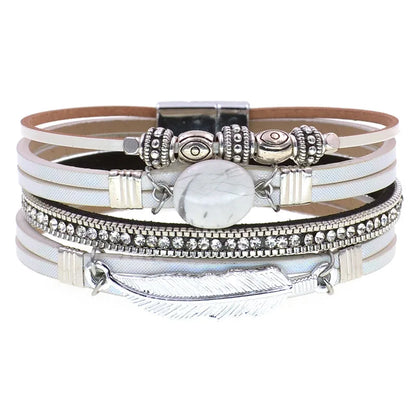 Pulseras de encanto de piedra natural