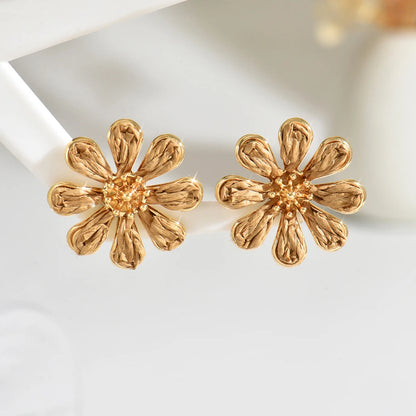 Pendientes de Flor Hecho a Mano