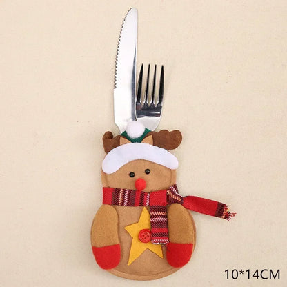 Christmas Fork Holder Decoration Bag