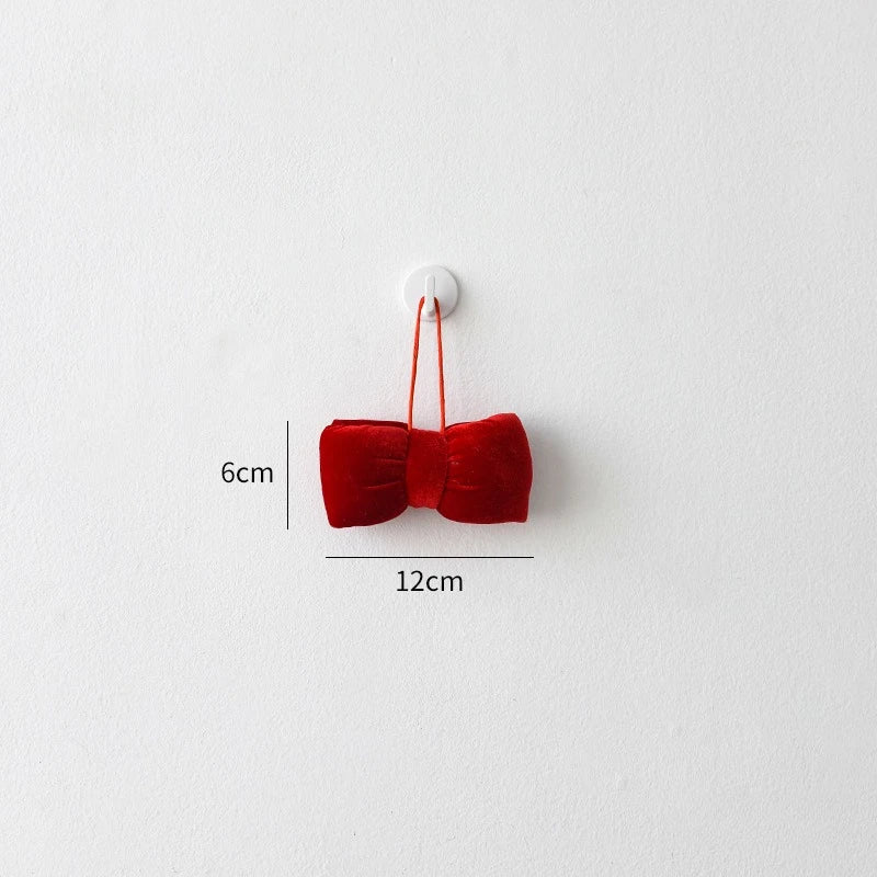 Lazo rojo de terciopelo