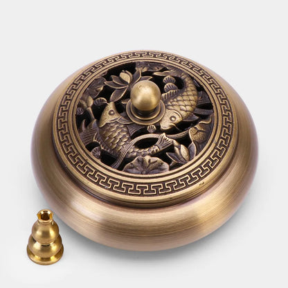 Quemador de incienso de cobre