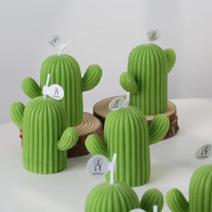 1PC Vela perfumada de cactus Cera de soja Velas aromáticas