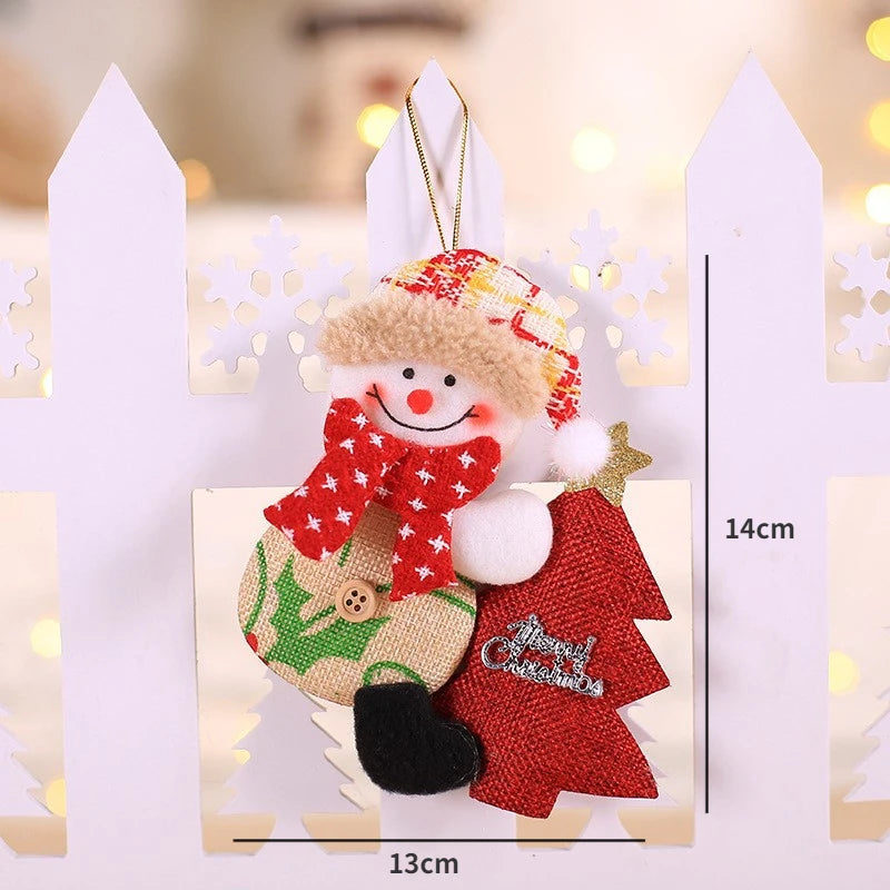 Papá Noel Muñeco de nieve para el Árbol