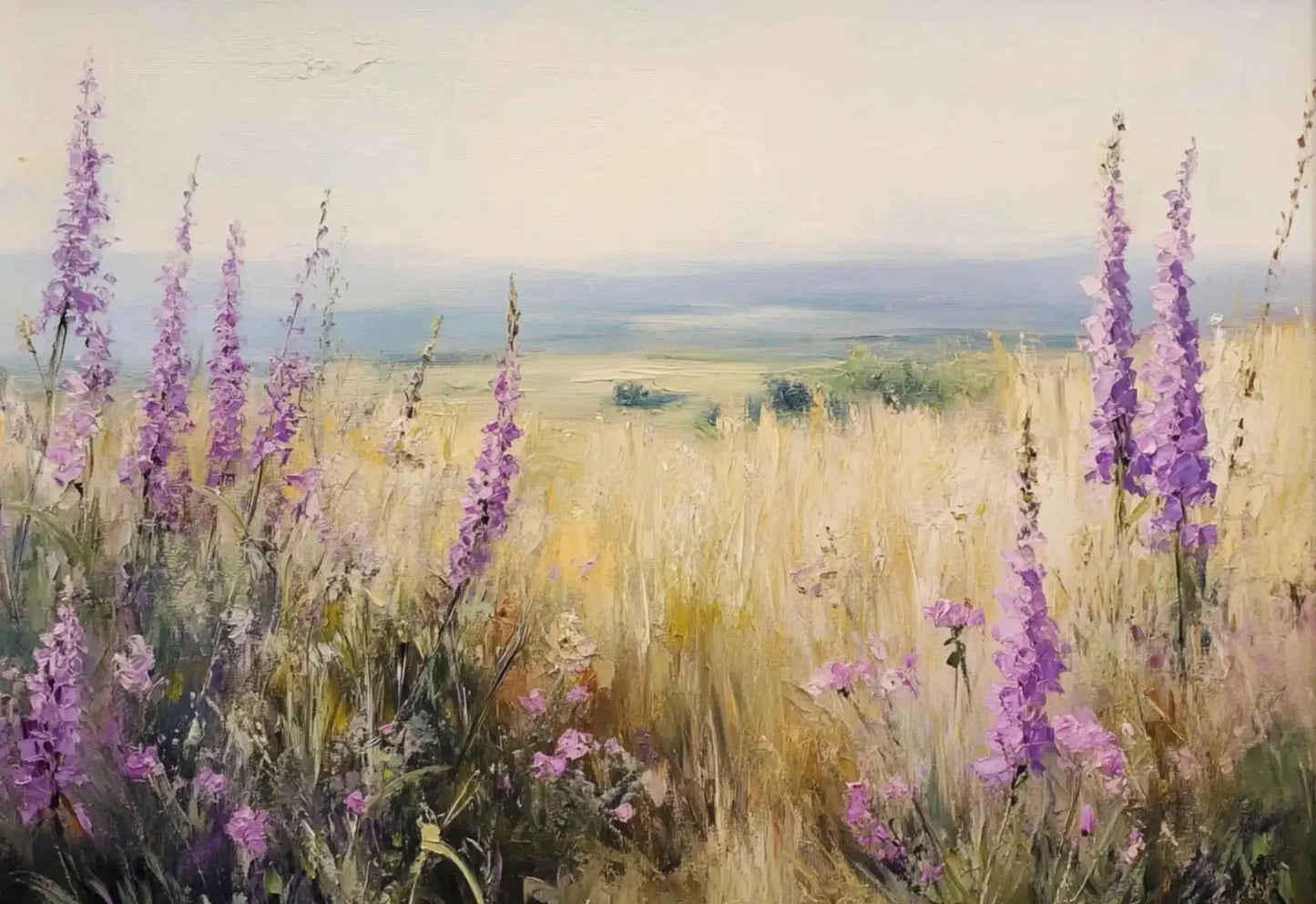 Lienzo natural Flor púrpura