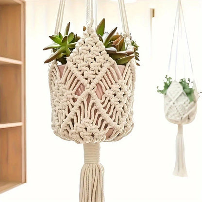 Colgador de plantas boho, interior y exterior