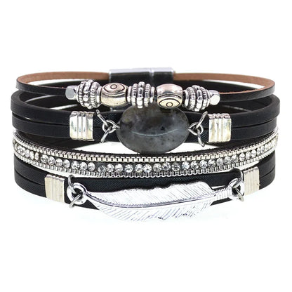 Pulseras de encanto de piedra natural