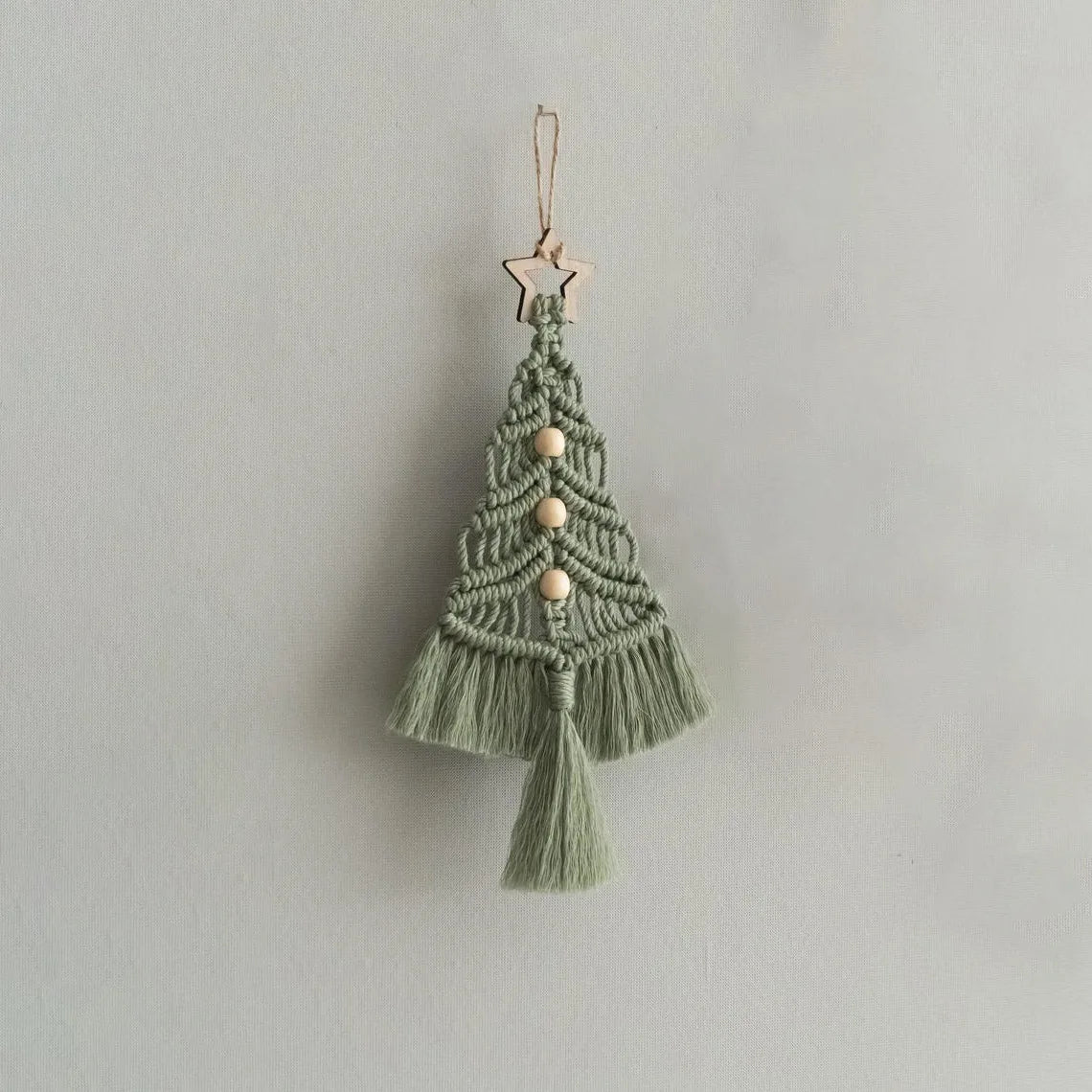 Árbol de Navidad Colgante Tejido  Macramé