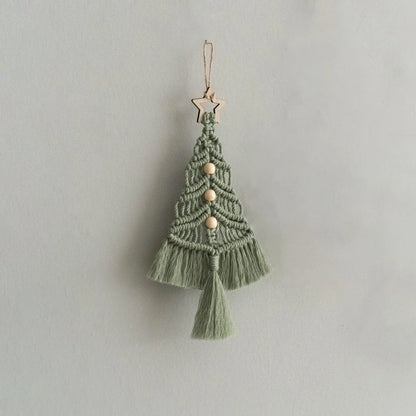 Árbol de Navidad Colgante Tejido  Macramé