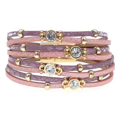 Pulseras de cuero de Bohemia