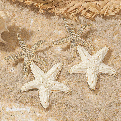 Pendientes colgantes de flores elegantes de Bohemia