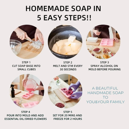 Jabón 250 g de glicerina para derretir y verter para regalo de manualidades, hidratante y suave para la piel, perfecto para hacer jabón