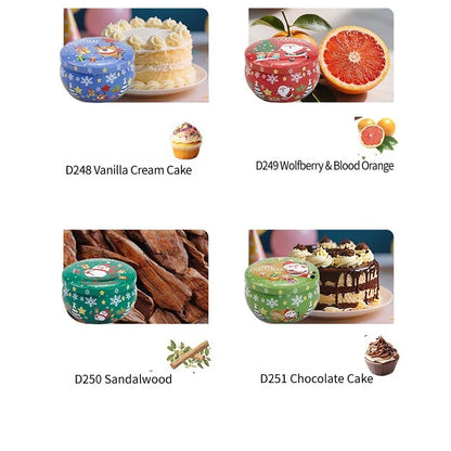 Velas de aromaterapia de Navidad