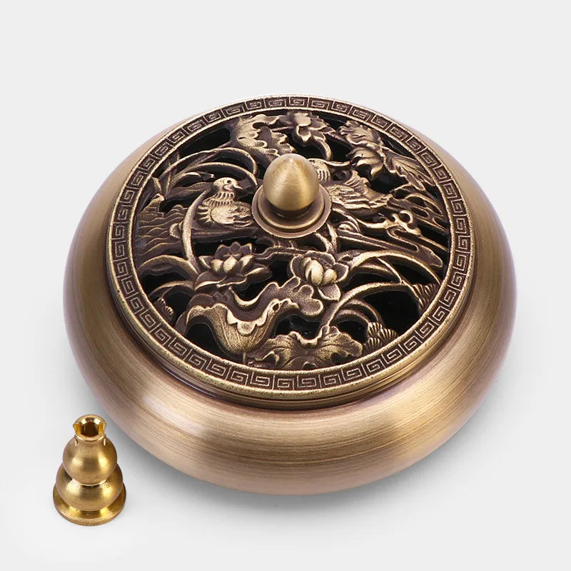 Quemador de incienso de cobre