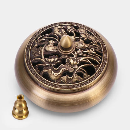 Quemador de incienso de cobre