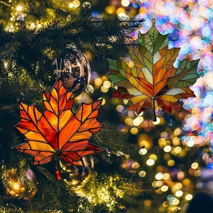 Hojas de otoño de arce Adornos navideños
